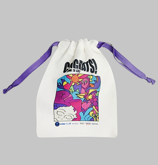 ถุงผ้าหูรูดสกรีนโลโก้