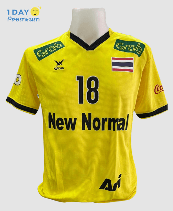 เสื้อคอวีพิมพ์ลาย
