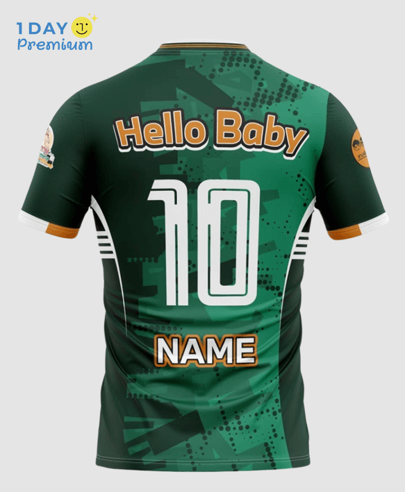 เสื้อคอวีพิมพ์ลาย