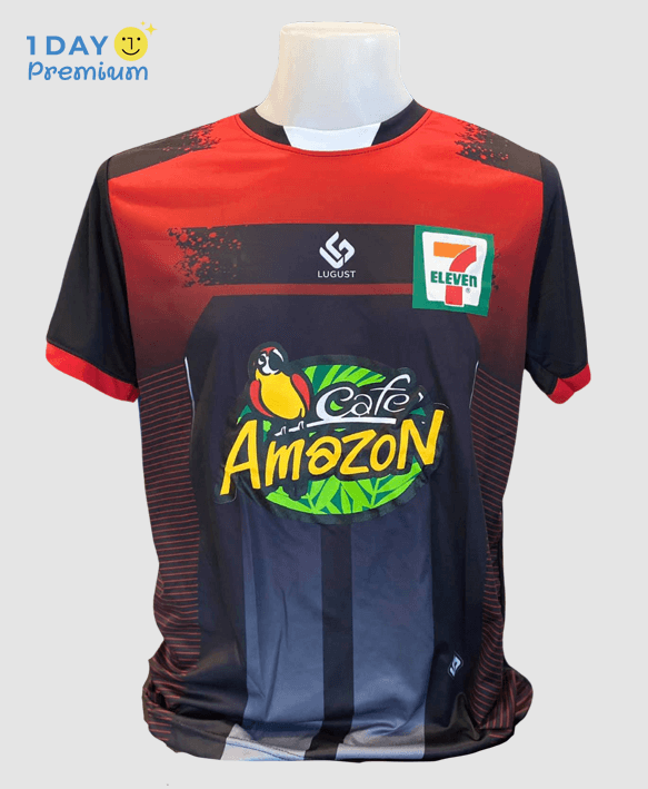 เสื้อคอห้าเหลี่ยมพิมพ์ลาย