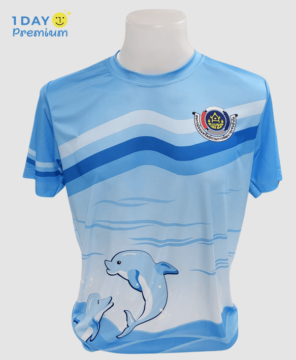 เสื้อพิมพ์ลายคอกลม