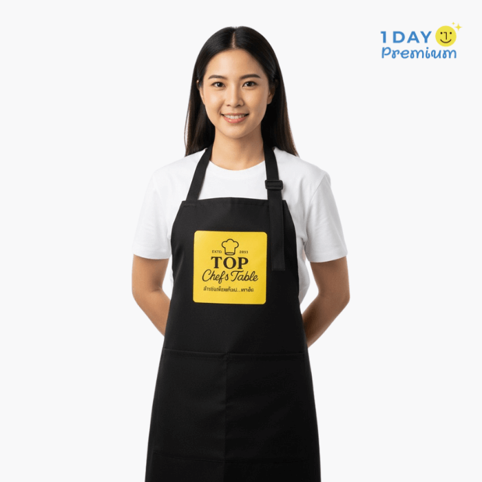 รับผลิตผ้ากันเปื้อนสกรีน