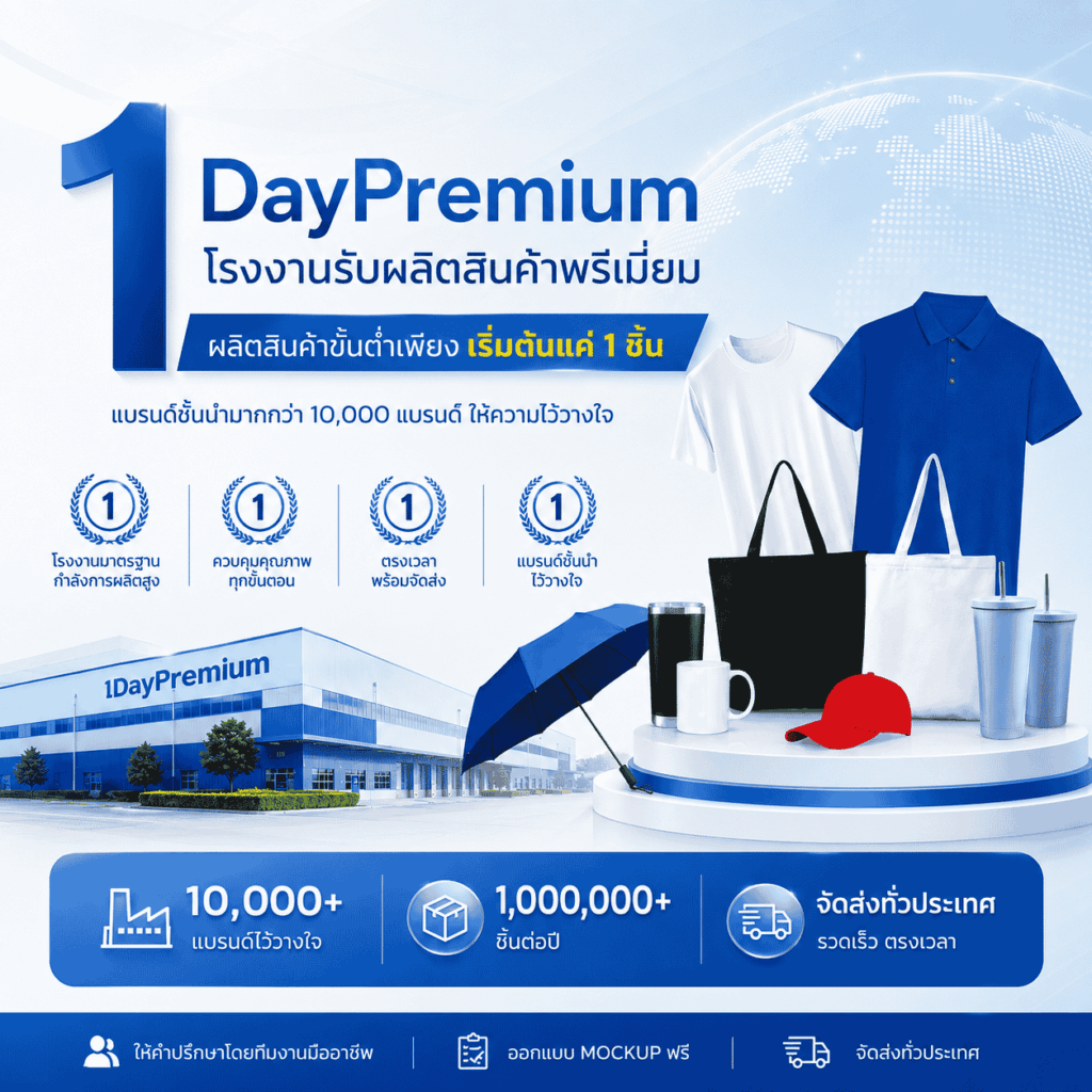 โรงงานผลิตสินค้าพรีเมี่ยม 1daypremium